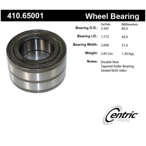 Centric Premium™ Front Passenger Side Wheel Bearing and Race Set for 2007 Lincoln Mark LT - 410.65001