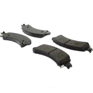 Centric Posi Quiet™ Extended Wear Semi-Metallic Rear Disc Brake Pads for 2002 Cadillac Escalade EXT - 106.09741