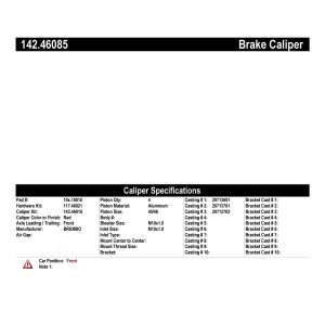 Centric Posi Quiet™ Loaded Brake Caliper for 2004 Mitsubishi Lancer - 142.46085