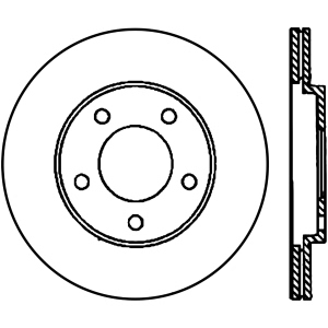 Centric Premium™ Brake Rotor for 2005 Ford Mustang - 125.61087