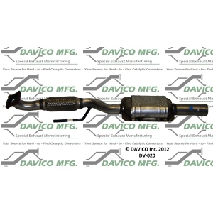 Davico Direct Fit Catalytic Converter and Pipe Assembly for Volvo V40 - DV-020
