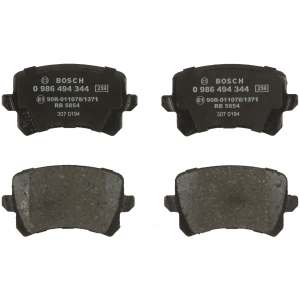 Bosch EuroLine™ Semi-Metallic Rear Disc Brake Pads for Volkswagen Tiguan Limited - 0986494344