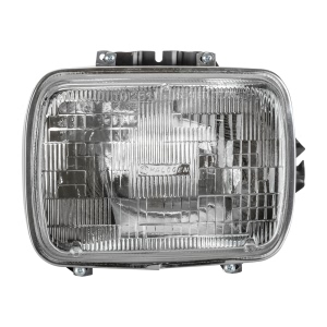 TYC Replacement 7X6 Rectangular Driver Side Chrome Sealed Beam Headlight for 1990 Jeep Wagoneer - 22-1026