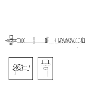 Centric Brake Hose for Audi A3 - 150.33062