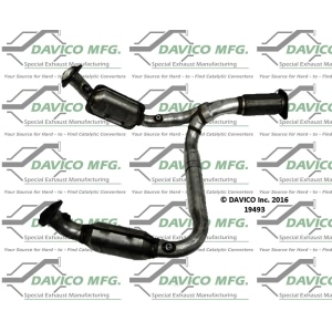 Davico Direct Fit Catalytic Converter and Pipe Assembly for 2007 Chevrolet Trailblazer - 19493