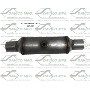 Davico OBDII Universal Fit Round Body Catalytic Converter (2.25" ID, 2.25" OD, 12" Length) for 2013 Jeep Patriot - 833-225