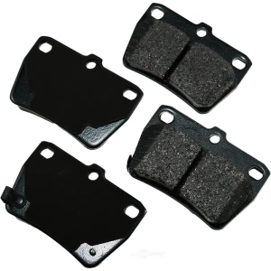 Akebono Pro-ACT™ Ultra-Premium Ceramic Rear Disc Brake Pads for 2005 Toyota RAV4 - ACT1051