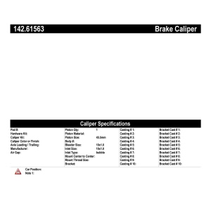 Centric Posi Quiet™ Loaded Caliper for 2013 Lincoln MKS - 142.61563