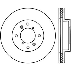 Centric Premium™ Brake Rotor for 2002 Honda Accord - 125.40039