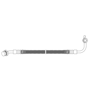 Centric Rear Driver Side Brake Hose for Hyundai Veloster - 150.51354