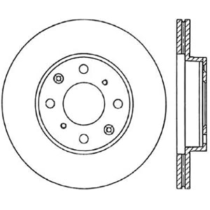 Centric Premium™ Brake Rotor for 1990 Honda Civic - 125.40013