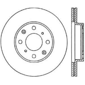 Centric Premium™ Brake Rotor for 1988 Honda Civic - 125.40013