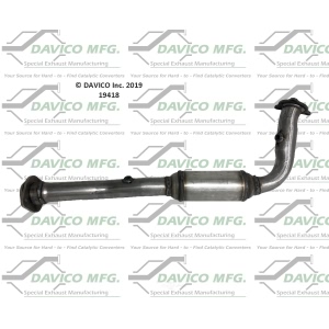 Davico Exhaust Manifold with Integrated Catalytic Converter for 2015 Dodge Dart - 19620