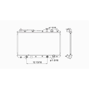 TYC Engine Coolant Radiator for 1997 Honda CR-V - 2051