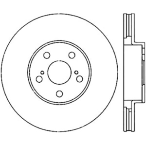 Centric Premium™ Brake Rotor for 2008 Toyota Corolla - 125.44114