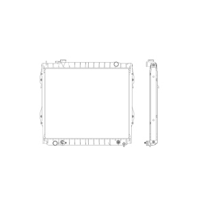 TYC Engine Coolant Radiator for Toyota Tacoma - 1774