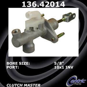 Centric Premium Clutch Master Cylinder for Nissan Sentra - 136.42014