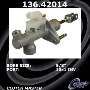 Centric Premium Clutch Master Cylinder for 2001 Nissan Sentra - 136.42014