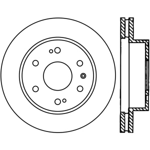 Centric Premium™ Brake Rotor for 2007 Chevrolet Tahoe - 125.66057