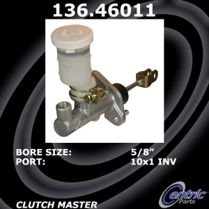 Centric Premium Clutch Master Cylinder for 1999 Mitsubishi Galant - 136.46011
