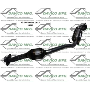 Davico Direct Fit Catalytic Converter and Pipe Assembly for 1989 Ford Mustang - 14540