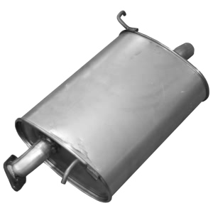 Walker Quiet Flow Driver Side Stainless Steel Oval Aluminized Exhaust Muffler And Pipe Assembly for 2004 Honda Accord - 52348