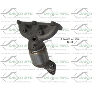 Davico Exhaust Manifold with Integrated Catalytic Converter for 2008 Hyundai Santa Fe - 17443