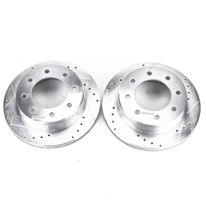 Power Stop PowerStop Evolution Performance Drilled, Slotted& Plated Brake Rotor Pair for GMC Sierra 1500 HD Classic - AR8643XPR