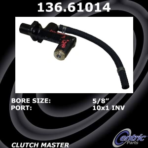 Centric Premium Clutch Master Cylinder for Mercury Milan - 136.61014