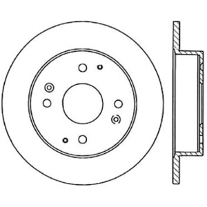 Centric Premium™ Brake Rotor for 1996 Honda Accord - 125.40024