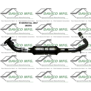 Davico Direct Fit Catalytic Converter and Pipe Assembly for 2001 BMW X5 - 181551