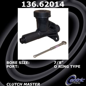 Centric Premium Clutch Master Cylinder for 1986 Cadillac Cimarron - 136.62014
