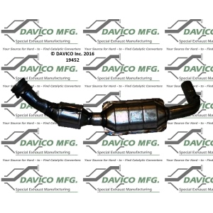 Davico Direct Fit Catalytic Converter and Pipe Assembly for 1999 Ford E-150 Econoline Club Wagon - 19452