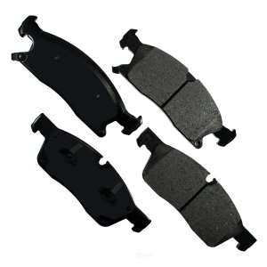 Akebono Pro-ACT™ Ultra-Premium Ceramic Front Disc Brake Pads for 2017 Jeep Grand Cherokee - ACT1455