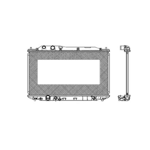 TYC Engine Coolant Radiator for 2007 Honda Civic - 2923