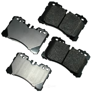 Akebono Proact Ultra Premium™ Ceramic Disc Brake Pad Kit for Lexus LS600h - ACT1282