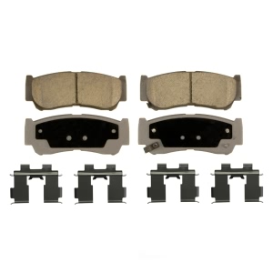 Wagner ThermoQuiet Ceramic Disc Brake Pad Set for 2007 Hyundai Santa Fe - QC1297