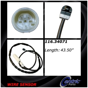 Centric Brake Pad Sensor Wire for 2011 BMW 335i - 116.34071