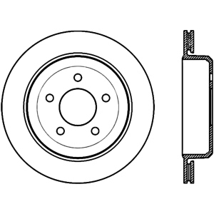 Centric Premium™ Brake Rotor for 2011 Ford Crown Victoria - 125.61073