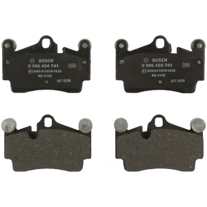 Bosch EuroLine™ Semi-Metallic Rear Disc Brake Pads for 2003 Porsche Cayenne - 0986424741