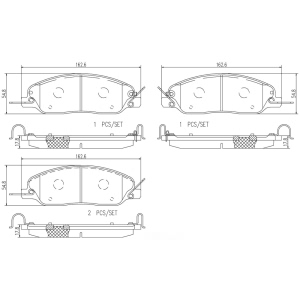 brembo Premium Ceramic Front Disc Brake Pads for 2006 Ford Mustang - P24181N