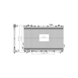 TYC Engine Coolant Radiator for Kia Sedona - 2898