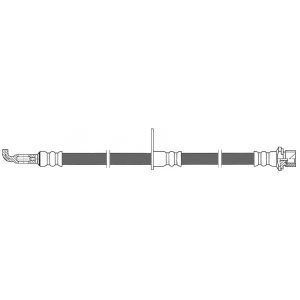 Centric Front Passenger Side Brake Hose for Lexus ES350 - 150.44163