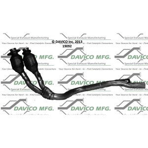 Davico Direct Fit Catalytic Converter and Pipe Assembly for 2000 Jeep Cherokee - 19092