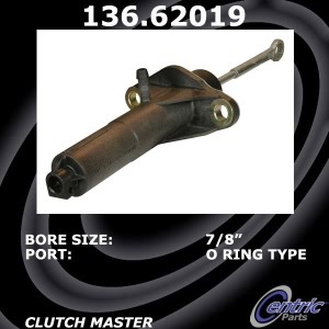 Centric Premium Clutch Master Cylinder for Chevrolet Corsica - 136.62019