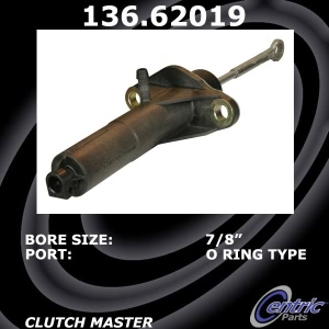 Centric Premium Clutch Master Cylinder for 1987 Chevrolet Beretta - 136.62019