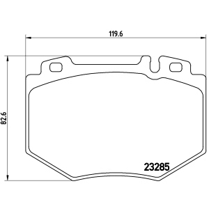 brembo Premium Low-Met OE Equivalent Front Brake Pads for 2001 Mercedes-Benz S500 - P50048