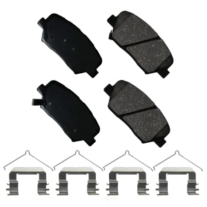 Akebono Pro-ACT™ Ultra-Premium Ceramic Front Disc Brake Pads for Hyundai Santa Fe Sport - ACT1815A