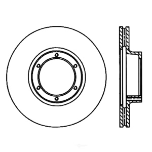 Centric Premium™ Brake Rotor for Renault - 120.11002