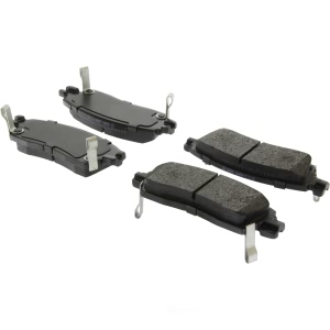 Centric Posi Quiet™ Extended Wear Semi-Metallic Rear Disc Brake Pads for 2008 GMC Acadia - 106.08830